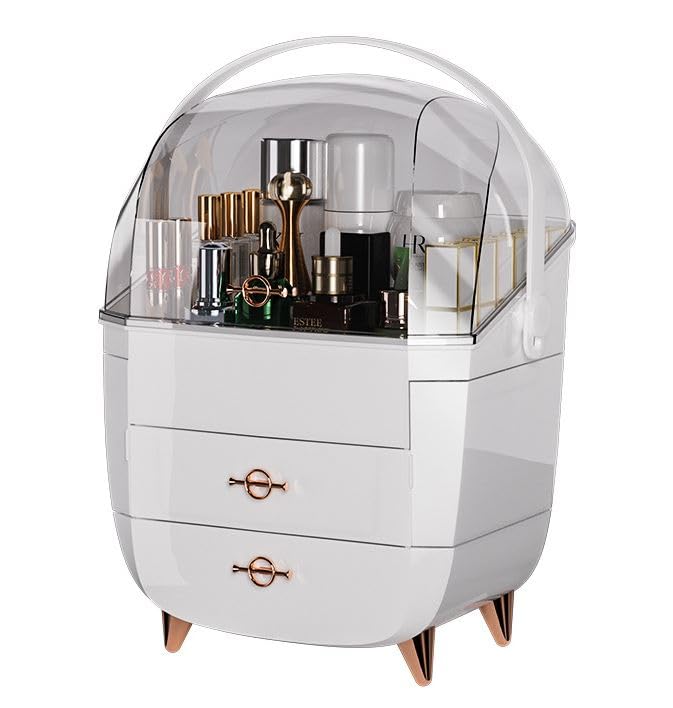 Crobat Dustproof Transparent Table Makeup Organizer Drawer Storage Desktop Box Cosmetic - Image 1