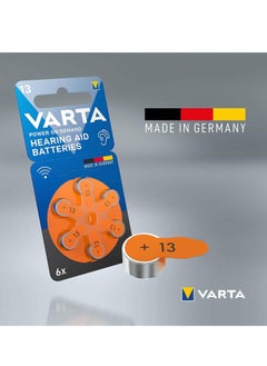 VARTA Hearing Aid Batteries, Yellow Type 13 , PR48 , 1.45V , 6 pes, Custom Made, high hearing level, mercury-free, Made in Germany  - Image 2