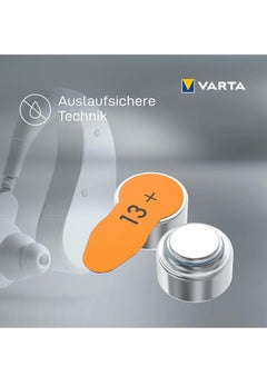 VARTA Hearing Aid Batteries, Yellow Type 13 , PR48 , 1.45V , 6 pes, Custom Made, high hearing level, mercury-free, Made in Germany  - Image 5