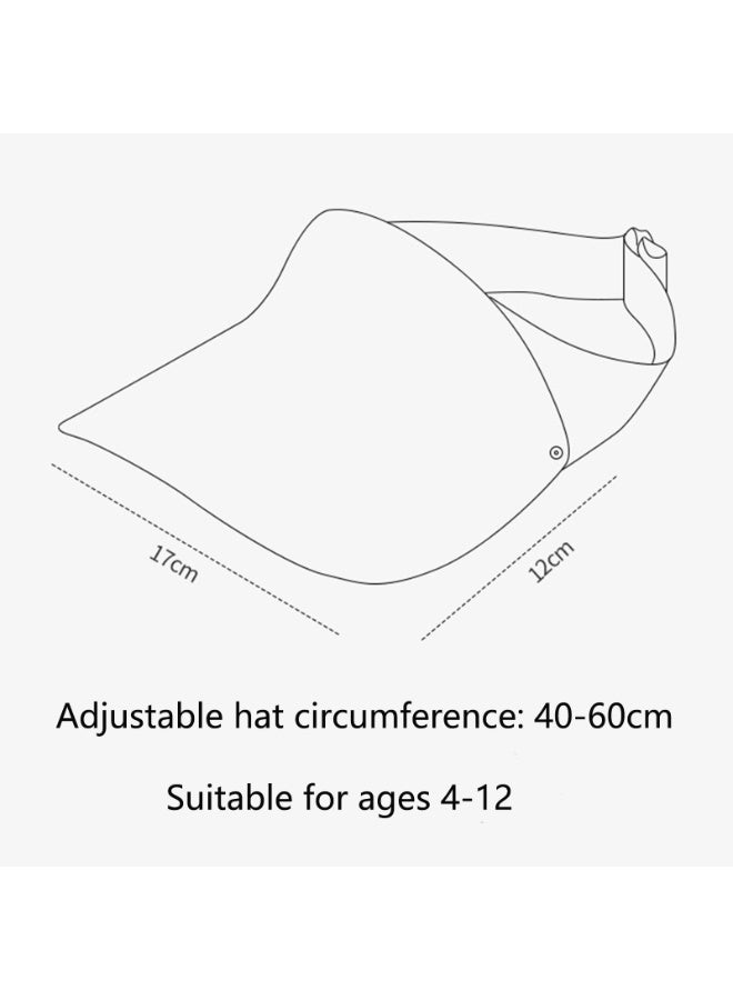 Kids Sun Visor Cap 2-Pack, Pink & Purple, UV Protection, Quick-Dry, Adjustable for Ages 4-12 - Image 3