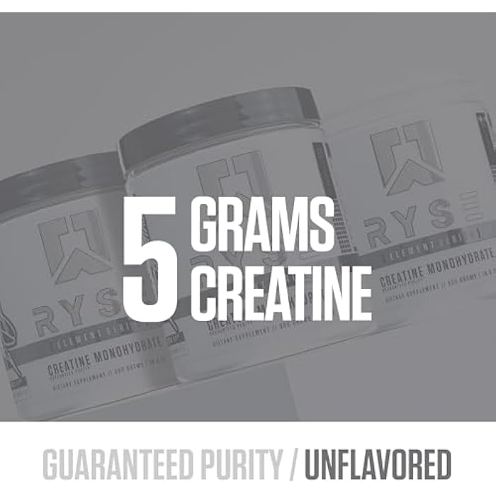 RYSE Up Supplements RYSE Creatine Monohydrate Powder - Unflavored - Supports Men & Women Lean Muscle Growth, Strength, Power, and Endurance - Helps Reduce Fatigue and Improve Workout Recovery - 60 Servings - Image 3
