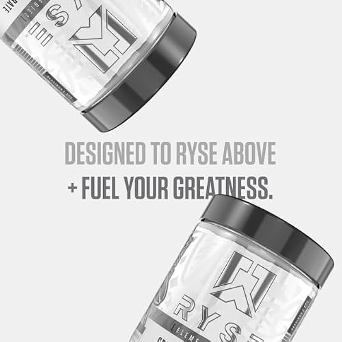 RYSE Up Supplements RYSE Creatine Monohydrate Powder - Unflavored - Supports Men & Women Lean Muscle Growth, Strength, Power, and Endurance - Helps Reduce Fatigue and Improve Workout Recovery - 60 Servings - Image 5