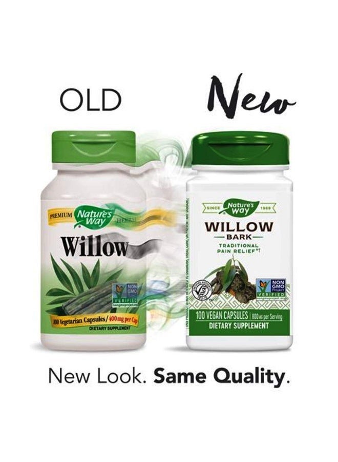 Nature's Way Willow Bark, 680mg - 100 Vegan Capsules Packaging May Vary Pack Of 2 - Image 4