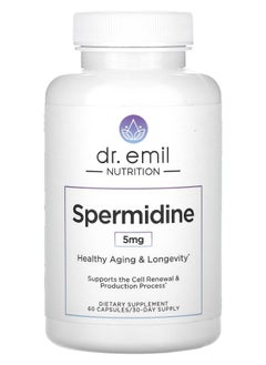 DR EMIL NUTRITION Spermidine 5 mg 60 Capsules (2.5 mg per Capsule) 