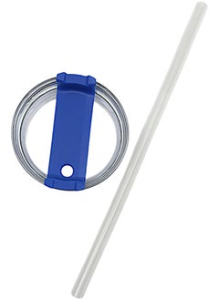 YOLO Hot and Cold Stainless Steel Flow State Vacuum Insulated Tumbler with Lid and Straw for Water, Iced Tea or Coffee, Smoothie, and More, Cream -Blue, Size -40oz or 1.20Liters  - Image 3