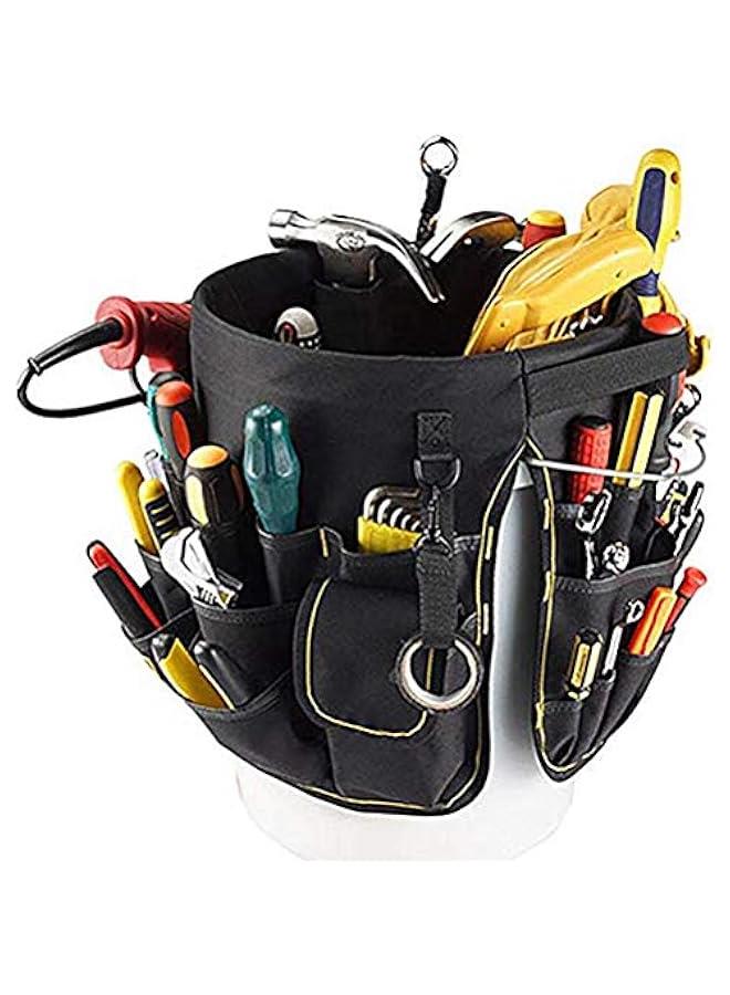 Tools Bucket Tool Organizer, Bucket Tool Holder and Organizer with 56 Pockets for Bucket Organization Bucket Type Hardware Tool Bucket Bag  - Image 5