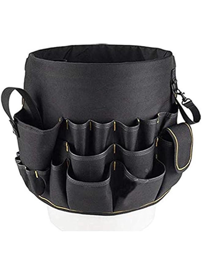Tools Bucket Tool Organizer, Bucket Tool Holder and Organizer with 56 Pockets for Bucket Organization Bucket Type Hardware Tool Bucket Bag  - Image 1