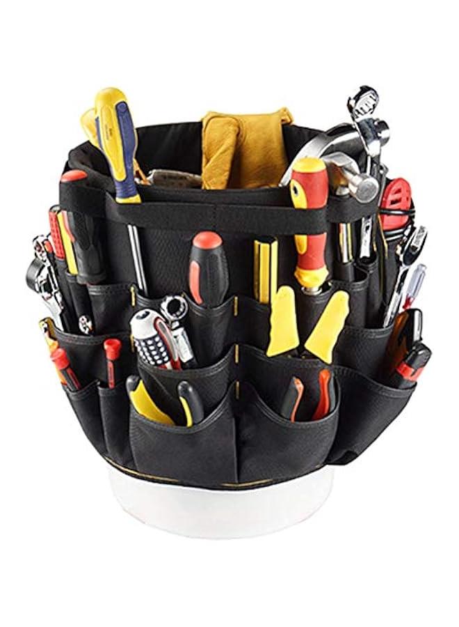 Tools Bucket Tool Organizer, Bucket Tool Holder and Organizer with 56 Pockets for Bucket Organization Bucket Type Hardware Tool Bucket Bag  - Image 2