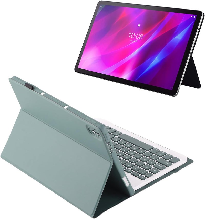 Yunseity Tablet PC Keyboard, Keyboard 200mAh Auto Sleep Wakeup Angle Magnetic with Case for P11 Plus Tablet (#3) - Image 4