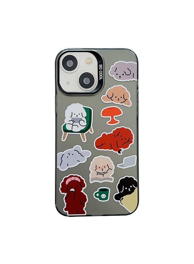 S-TOP Case For iPhone 14 Cute Animal Pattern Series PC + TPU Phone Case - Image 1