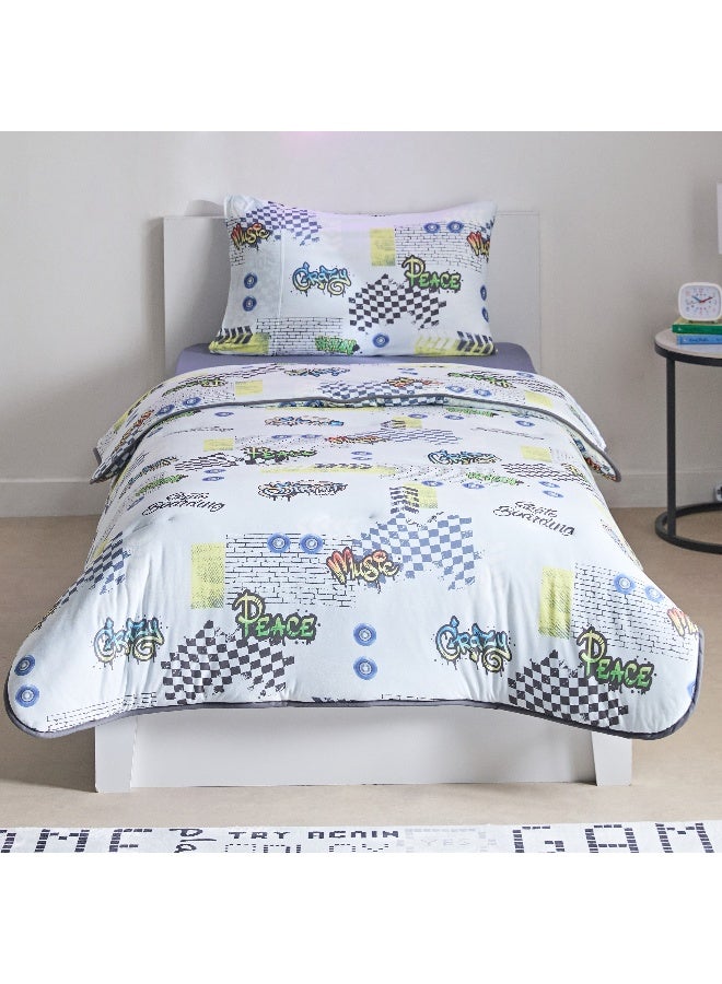 Home Box Tom Gearhead Skate 2-Piece Single Microfibre Printed Jersey Comforter Set 135 X 220 Cm  - Image 4