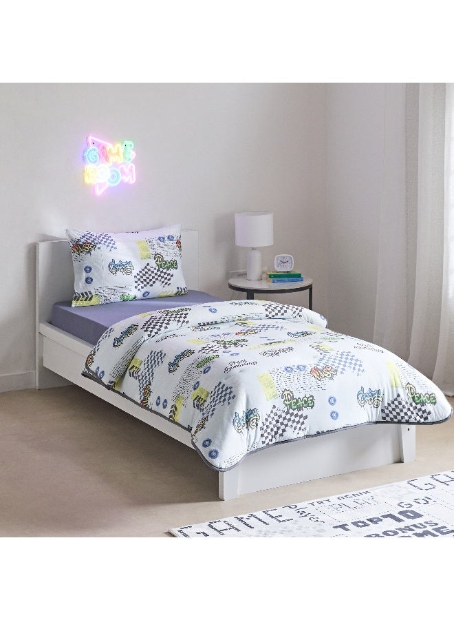 Home Box Tom Gearhead Skate 2-Piece Single Microfibre Printed Jersey Comforter Set 135 X 220 Cm - Image 2