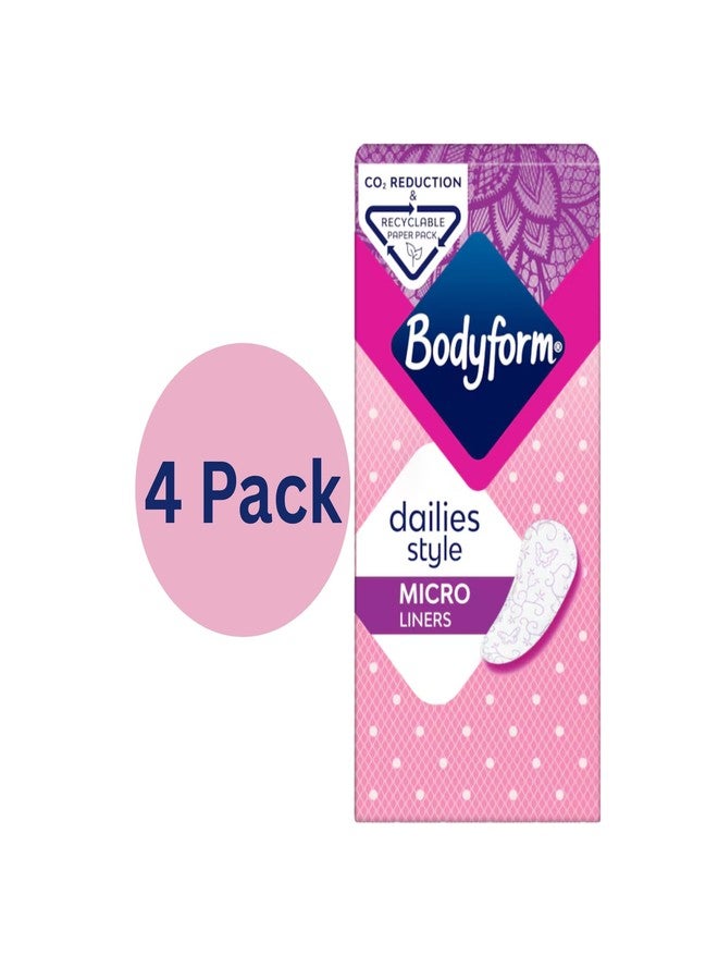 Bodyform Pantyliners Micro 22 per Pack Case of 4 - Image 2