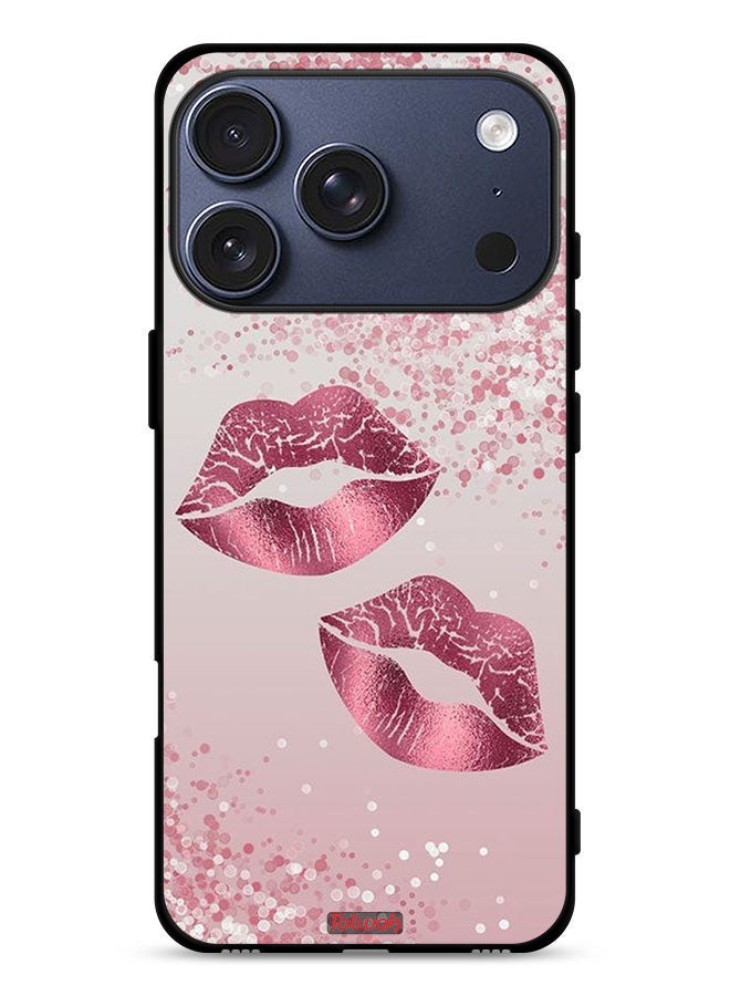 Tolwak Apple iPhone 17 Pro Protective Case Cover Glitter Lips - Image 1