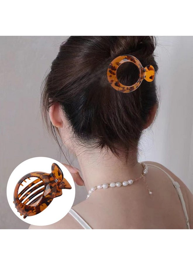 AEGYPIUS AEGYPIUS Hair Clip for Women, Flat Hair Clips for Thin Hair, Small Hair Claw, Dark Brown, Strong Grip, Compact and Lightweight, Ideal for Travel, Modern Women  - Image 2