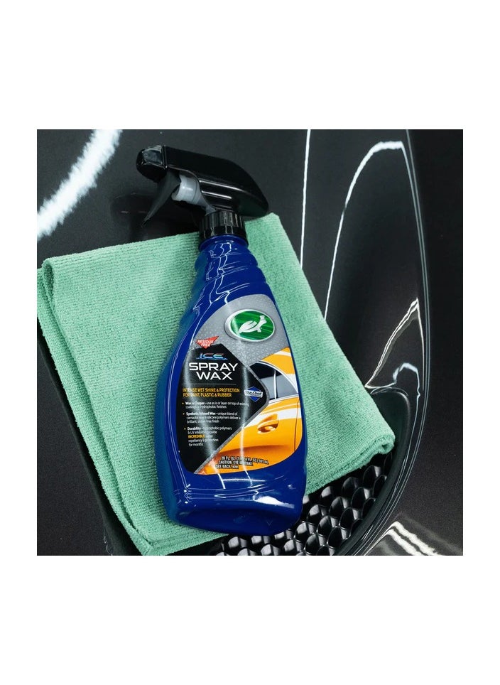 TURTLE - Turtle Wax ICE Spray Wax, Ultimate High Shine Wax Finish, for Use on Car Paint - Image 1