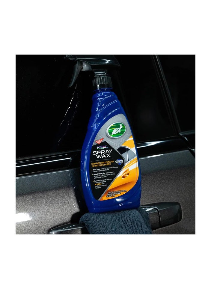 TURTLE - Turtle Wax ICE Spray Wax, Ultimate High Shine Wax Finish, for Use on Car Paint - Image 1