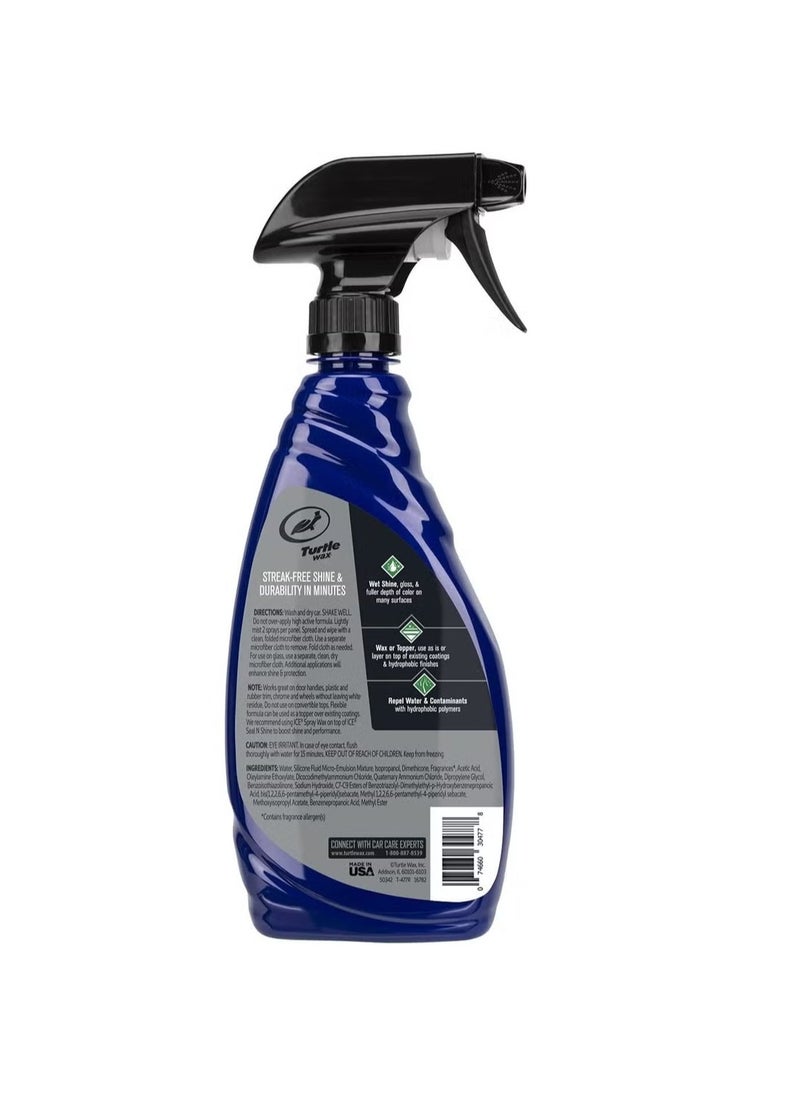 TURTLE - Turtle Wax ICE Spray Wax, Ultimate High Shine Wax Finish, for Use on Car Paint - Image 1
