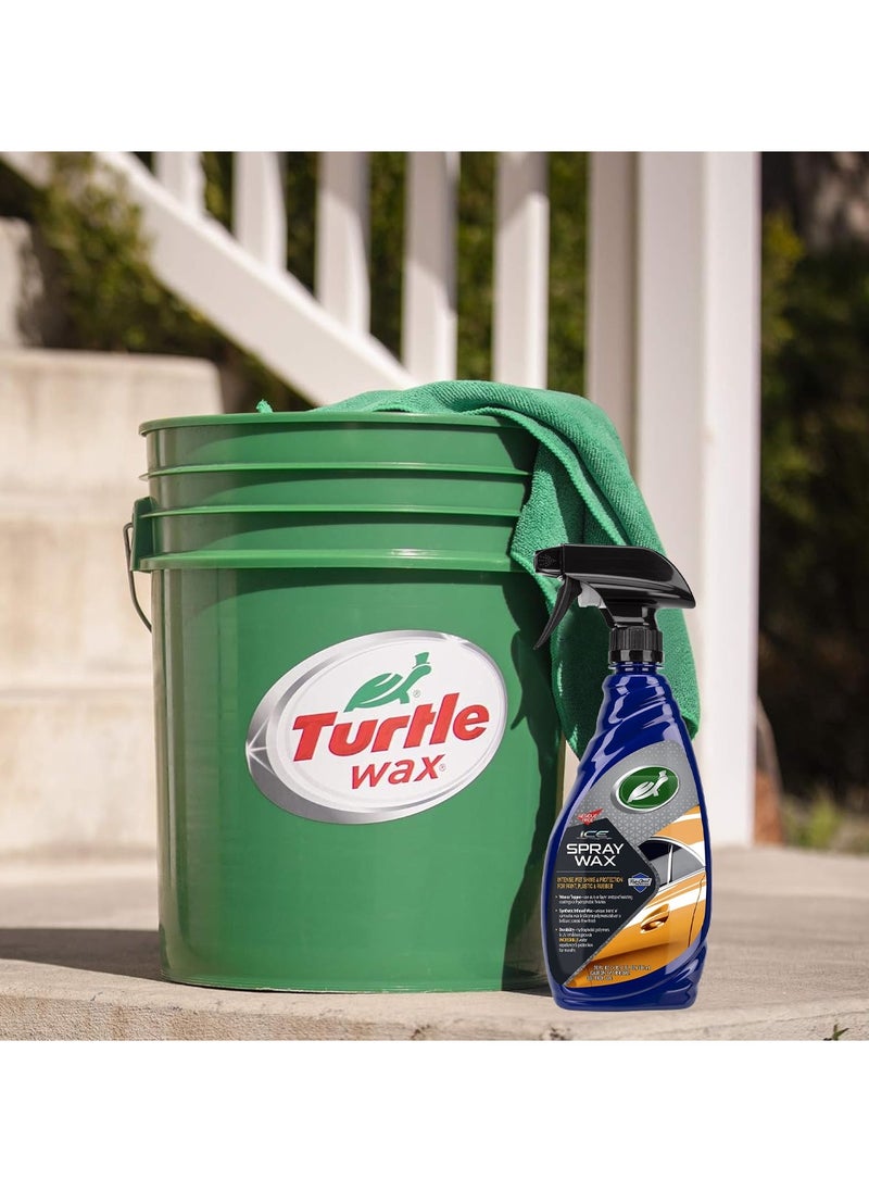 TURTLE - Turtle Wax ICE Spray Wax, Ultimate High Shine Wax Finish, for Use on Car Paint - Image 1