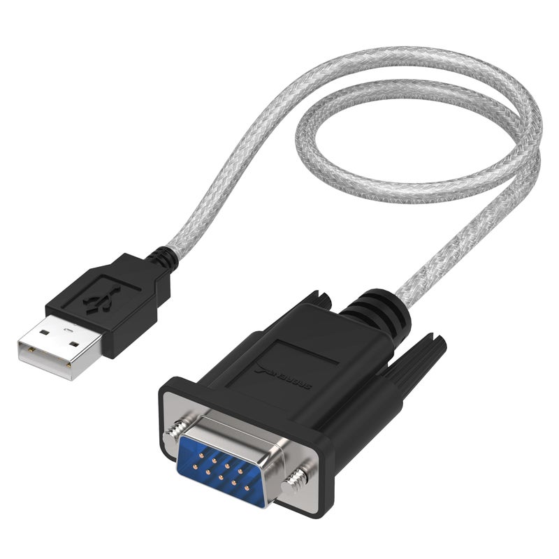 SABRENT USB to RS-232 DB9 Serial 9 pin Adapter Prolific PL2303 1-ft [SBT-USC1K] - Image 1
