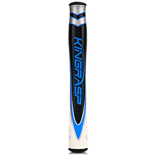 KINGRASP Lightweight and Comfortable Golf Grips | Advanced Texture Control and High Feedback Golf Putter Grips/Oversized, 2.0/3.0 Putter Grip (black blue：2.0) - Image 1