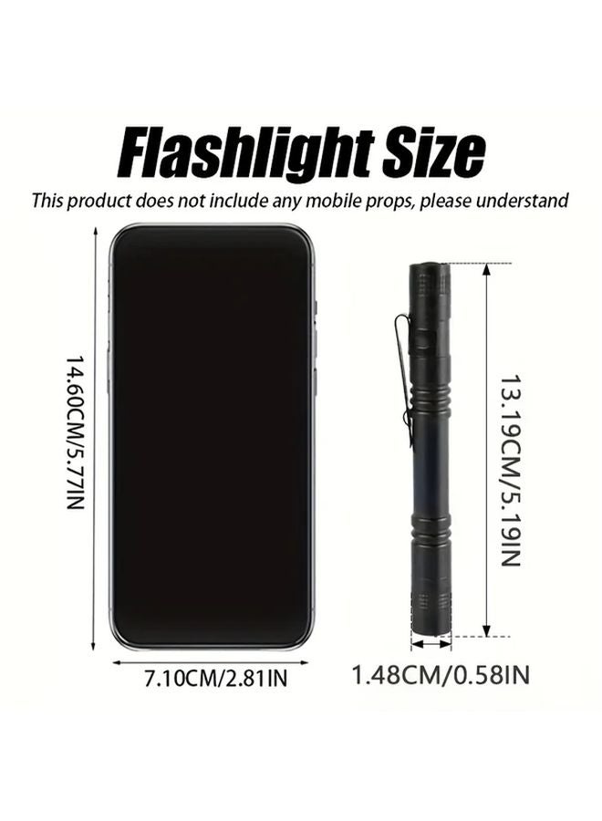 Green Light LED Flashlight Aluminum Alloy Portable Torch For Outdoor Camping - Image 4