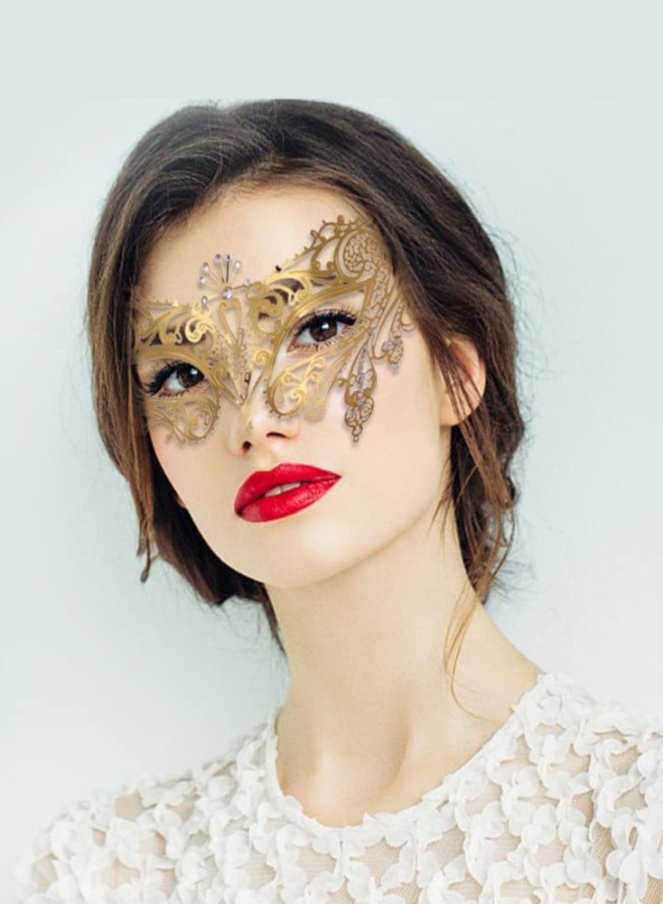 KASTWAVE Womens Masquerade Ball Lace Mask Masquerade Carnival Party Ball Face Eye Masky - Image 3