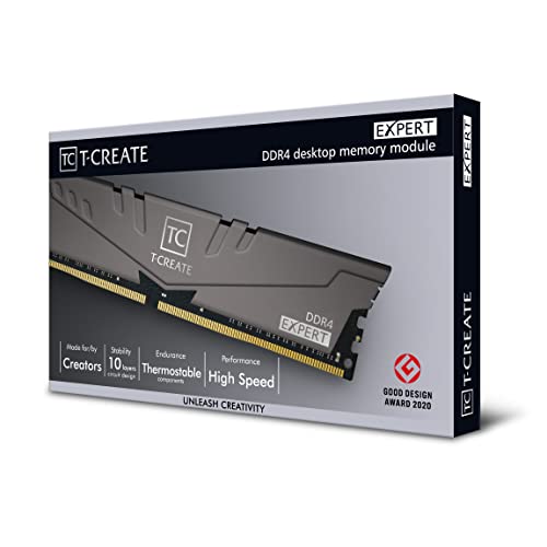 TEAMGROUP T-Create TTCED432G32G3200HC16FDC01 Expert Overclocking 10L DDR4 32GB 3200MHz (PC4 25600) CL16 Desktop RAM Memory Module - Image 5