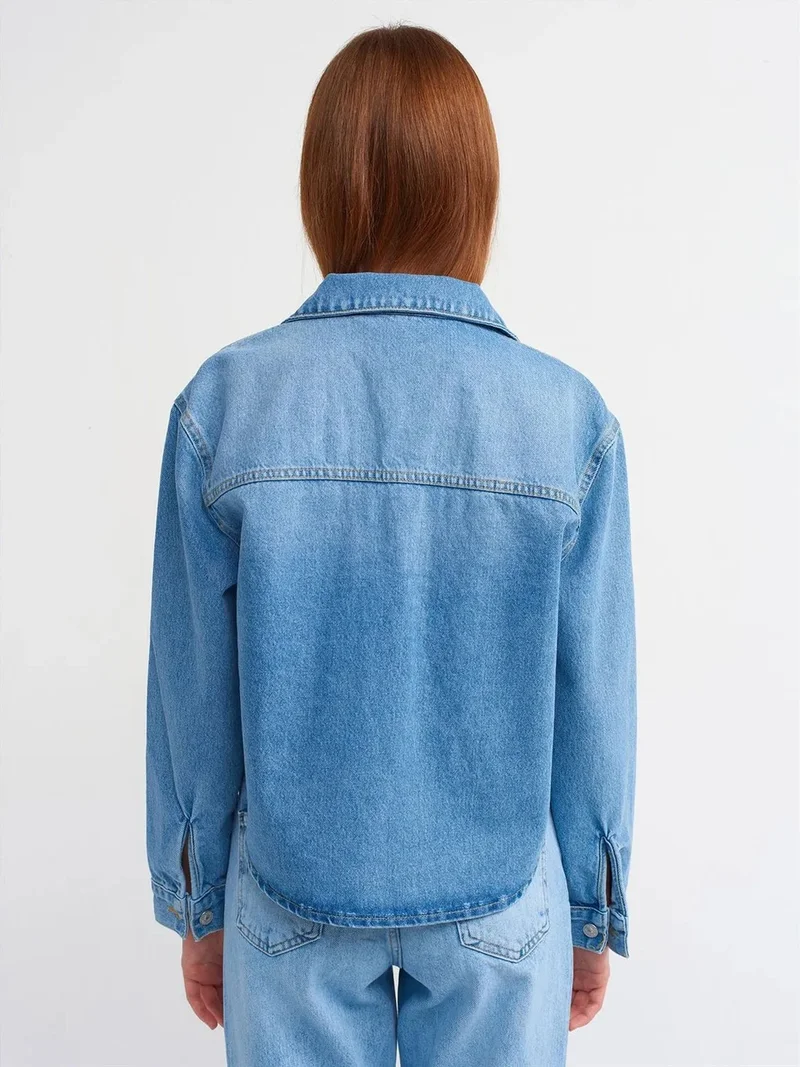 ديلفين Dilvin Women's Cotton Denim Shirt