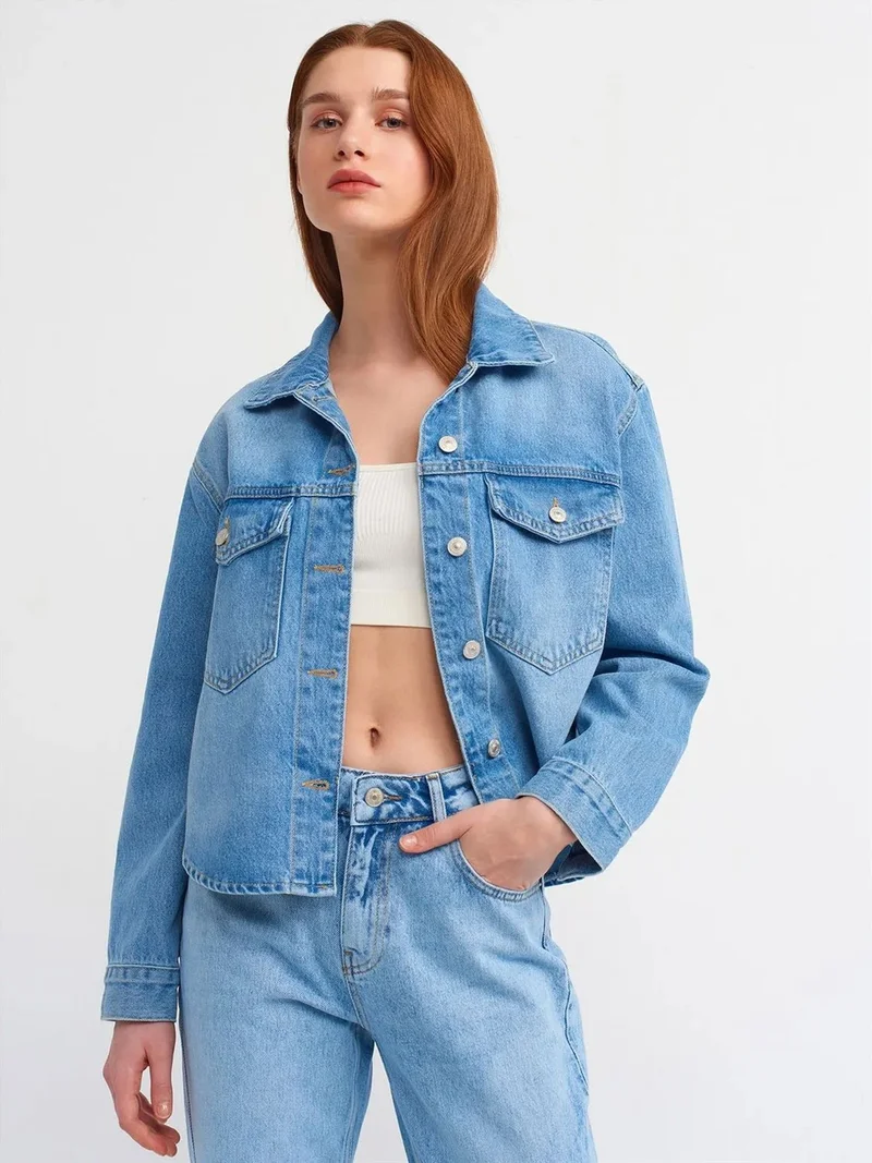 ديلفين Dilvin Women's Cotton Denim Shirt