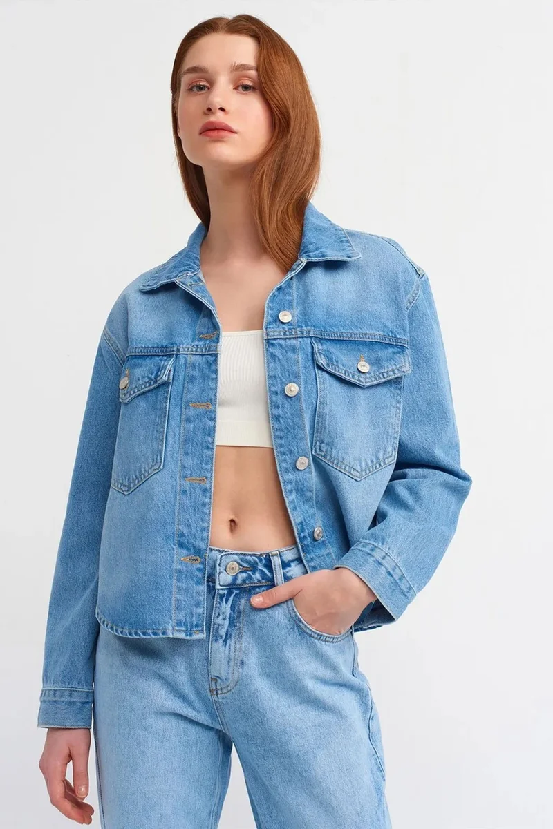 DILVIN Women's Cotton Denim Shirt