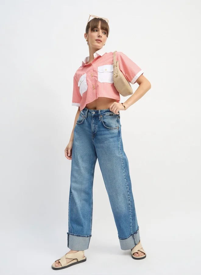 SASSAFRAS Striped Casual Shirt for Women