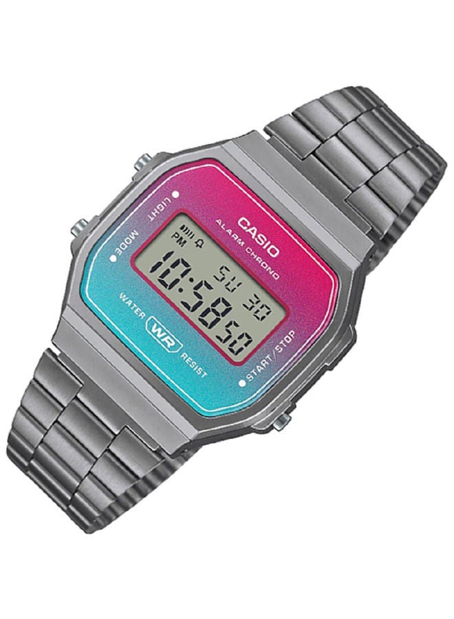 CASIO ساعة يد رقمية من الستانلس ستيل A168WERB-2ADF - Image 2