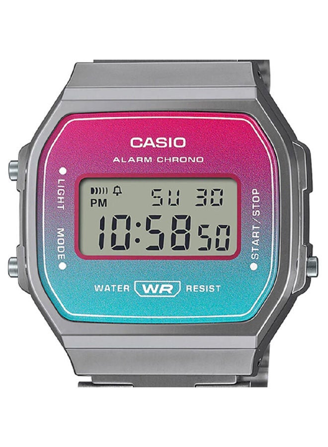 CASIO ساعة يد رقمية من الستانلس ستيل A168WERB-2ADF - Image 3