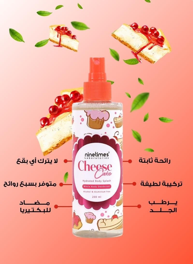 ninetimes Body Splash Cheesecake 200ml - Image 2