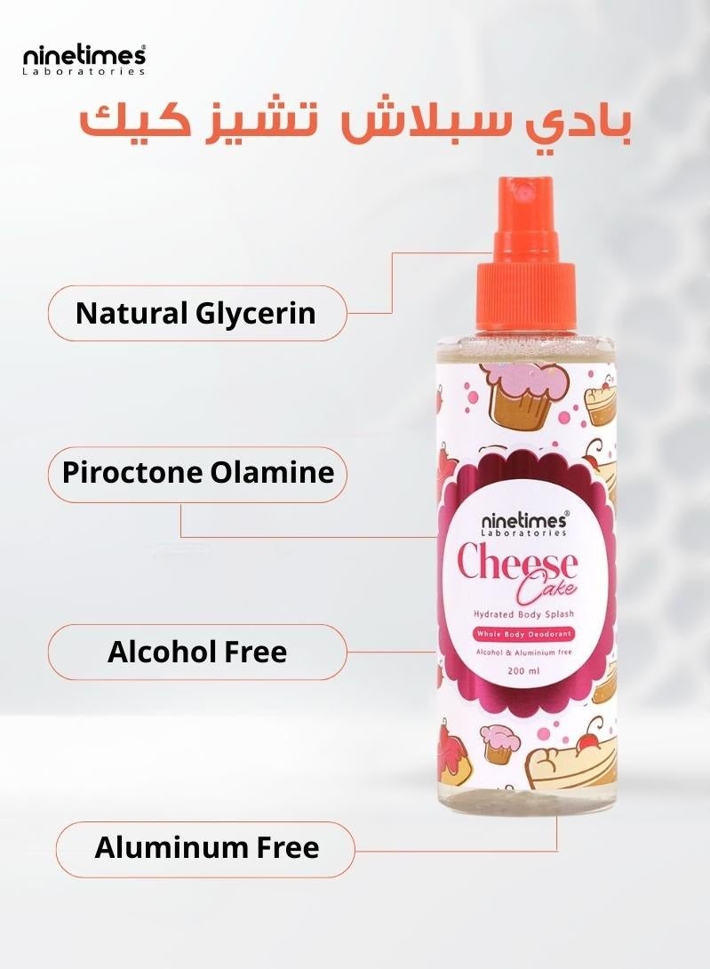 ninetimes Body Splash Cheesecake 200ml - Image 3