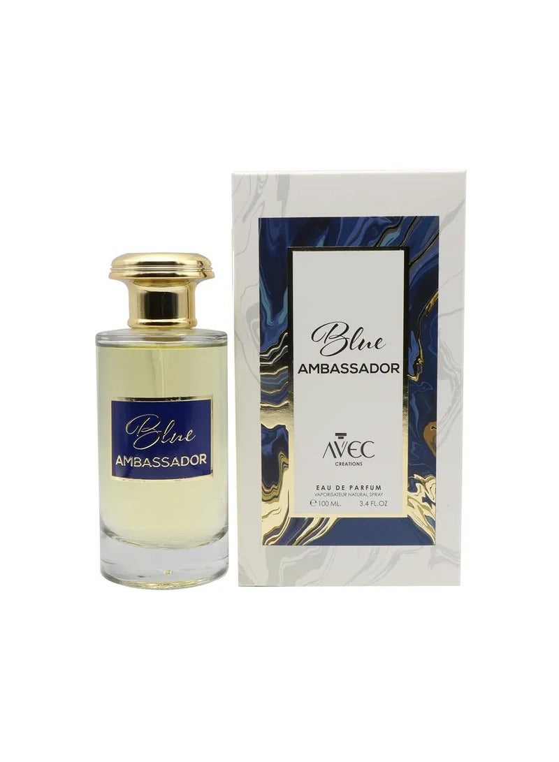 Avec عطر Avec Creations Blue Ambassador - أو دي بارفان 100 مل (للجنسين)
