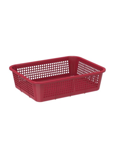 Large Fruit Tray Storage Basket Dark Red