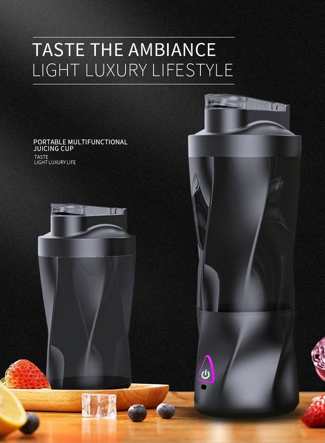 Bukela Portable USB Rechargeable Blender, 600ML Personal Smoothie Blender with 6000mAh Battery, 360W Powerful Motor, Waterproof & Leak-Proof Design, Type-C Charging, for Travel, Gym, and Office - Image 3
