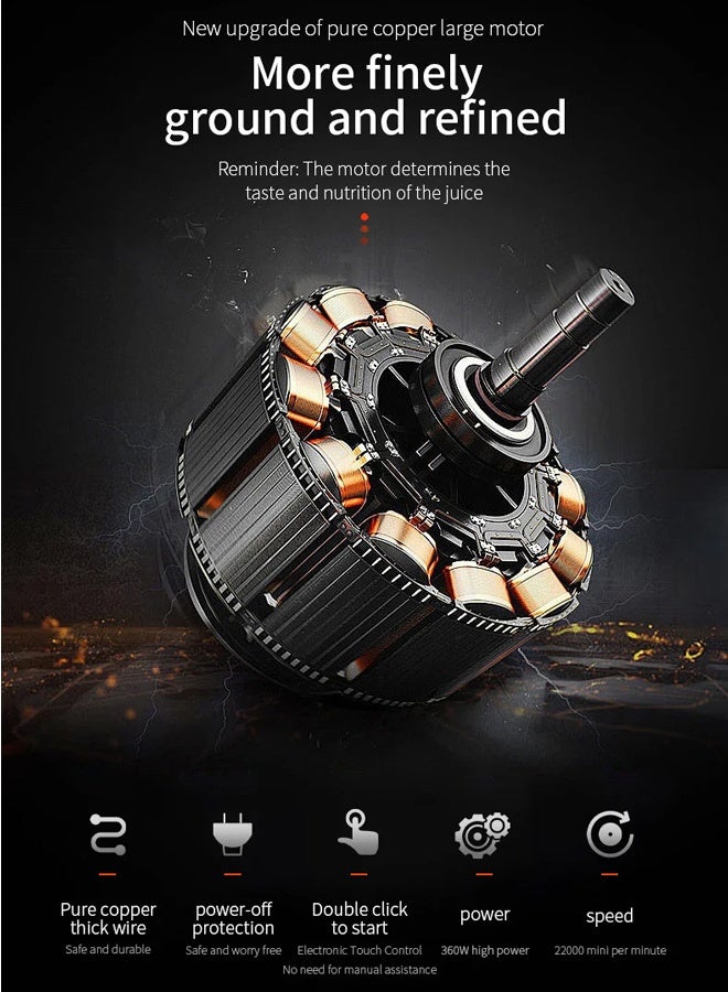 Bukela Portable USB Rechargeable Blender, 600ML Personal Smoothie Blender with 6000mAh Battery, 360W Powerful Motor, Waterproof & Leak-Proof Design, Type-C Charging, for Travel, Gym, and Office - Image 5