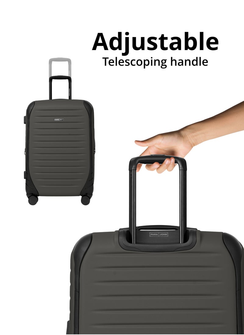 PARAJOHN PARAJOHN ALTIV 3 Pieces ABS Luggage Trolley Set - Dark Grey  - Image 2