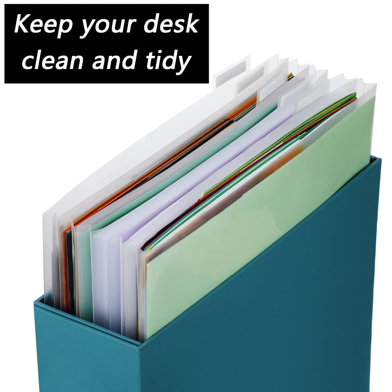 Teling 40 Set 12 x 12 Scrapbook Paper Storage Organizer Clear Top Loading Files Plastic Holder with Customizable Tabs for Holding Vinyl Paper Scrapbook Photos - Image 5