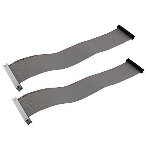 ZZHXSM 2pcs IDE 40-Pin Male to Female Hard Drive Extension Cable 30cm 11.8" M-F Flat Ribbon Cable (39 Pin + 1x Empty) - Image 1