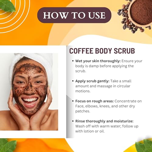 BrijBooti Coffee Powder Scrub For Face & Body -(100 Gr) | Natural Coffee Powder For Skin Exfoliate, Deep Cleanse, Blackhead Remover, Glowing Skin, Anti Acne, De Tan Removal. - Image 3