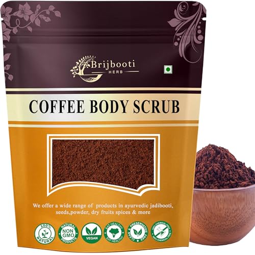 BrijBooti Coffee Powder Scrub For Face & Body -(100 Gr) | Natural Coffee Powder For Skin Exfoliate, Deep Cleanse, Blackhead Remover, Glowing Skin, Anti Acne, De Tan Removal. - Image 1
