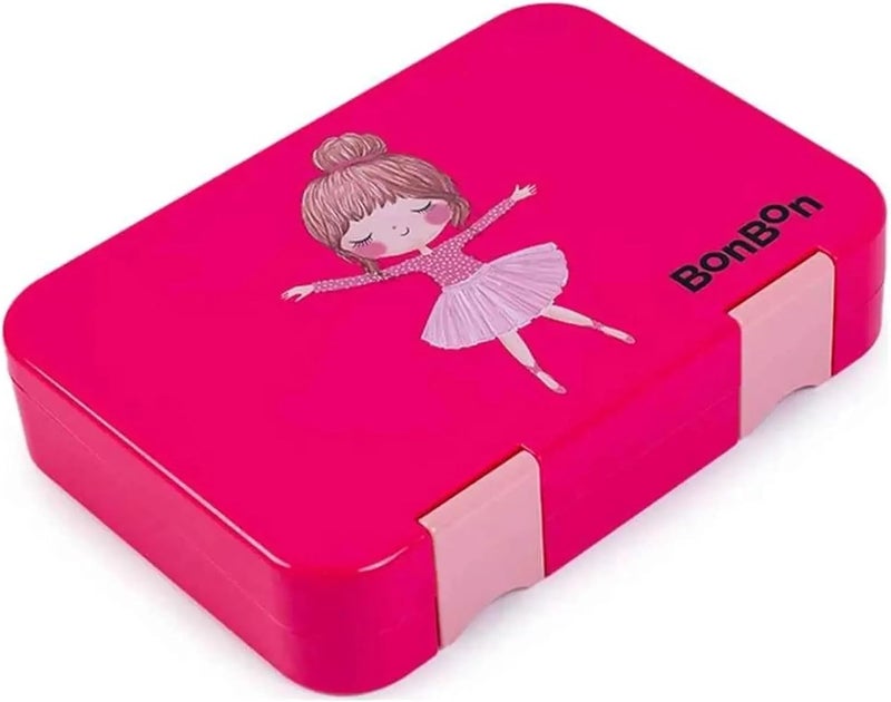 BonBon Prime 4-6 Compartment Leakproof Lunchbox - Pink Ballerina - Image 1