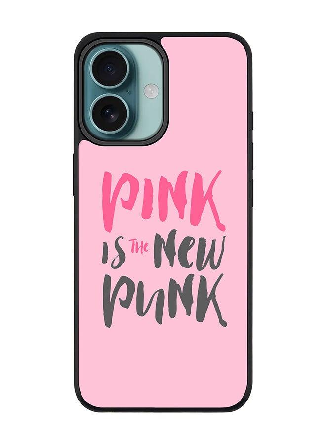 Stylizedd For iPhone 16 Case [Compatible with MagSafe] Slim Magnetic cover Phone Case iPhone 16 -Pink is the new punk - Image 1