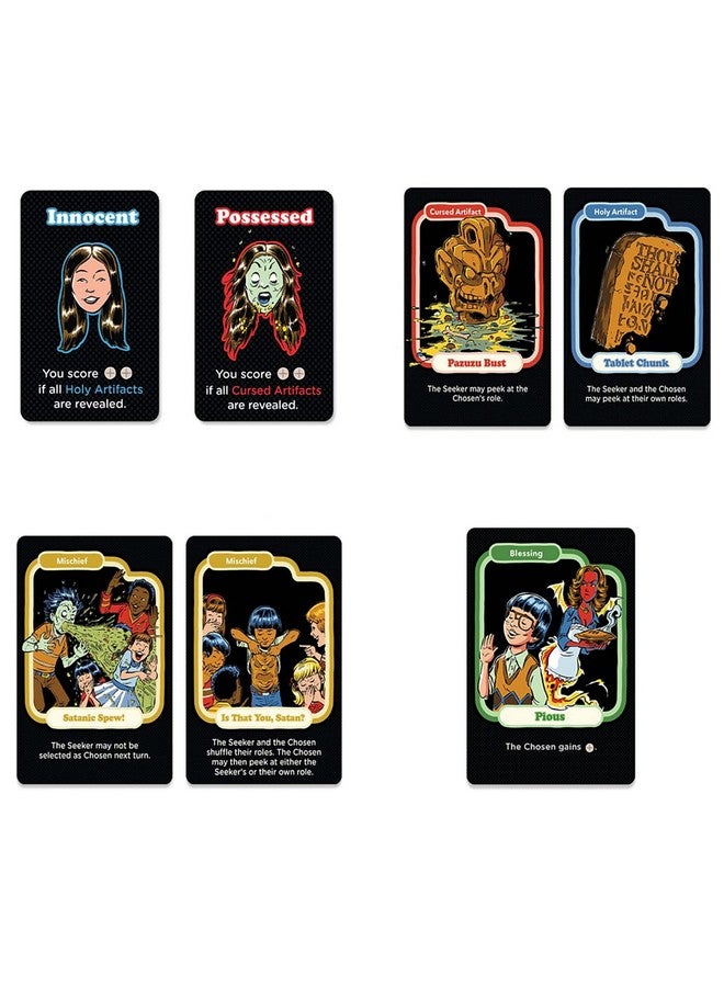 CRYPTOZOIC ENTERTAINMENT Cryptozoic Entertainment Let's Call The Exorcist: Steven Rhodes Games VOL. 2 - Dark Retro Social Deduction Game, Ages 14+, 4-8 Players, 20-45 Min (CZE29484) - Image 5