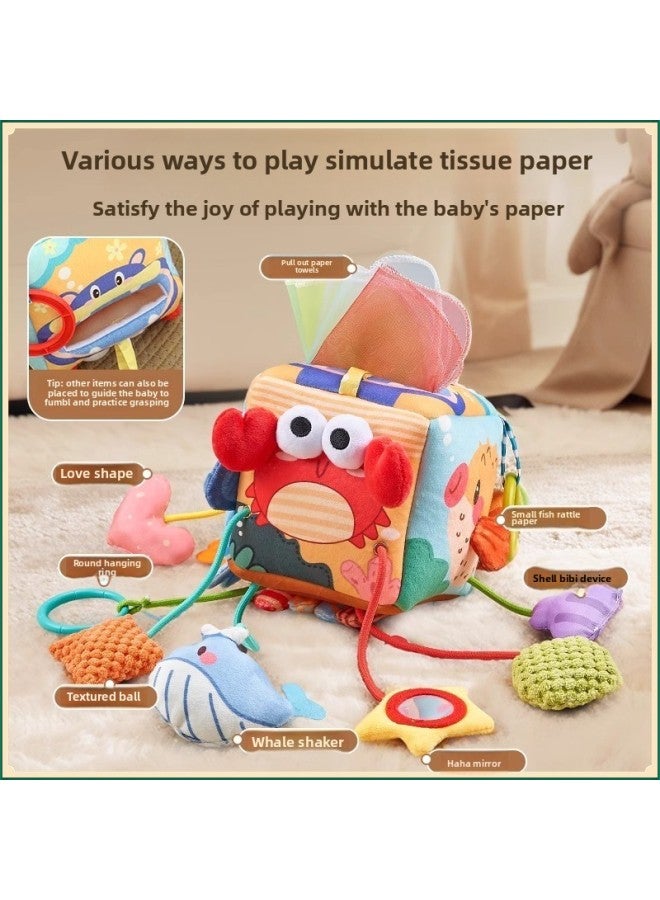 [9041 People Collection] Baby Bed Bell Baby Bedside 0-1-3 Years Old 2 Rattle Bed Pendant Infant Push-Color:[10-in-1] Animal Kingdom + Little Milk Rabbit Early Education Mobile Phone  - Image 4