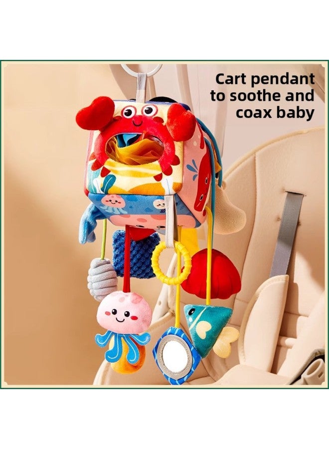 [9041 People Collection] Baby Bed Bell Baby Bedside 0-1-3 Years Old 2 Rattle Bed Pendant Infant Push-Color:[10-in-1] Animal Kingdom + Little Milk Rabbit Early Education Mobile Phone  - Image 3